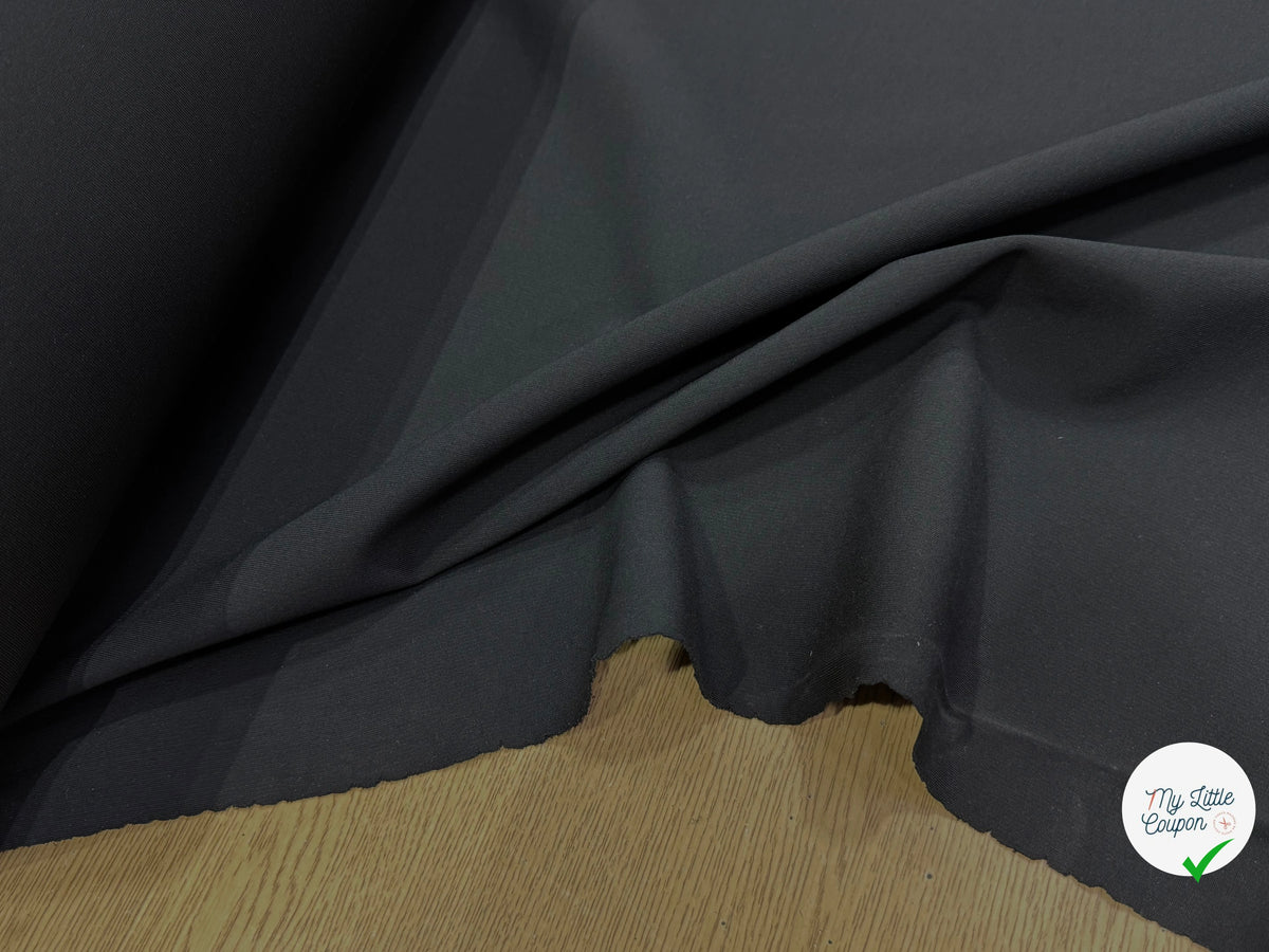 MAILLE VISCOSE SEMI-LOURDE ULTRA STRETCH NOIR - My Little Coupon