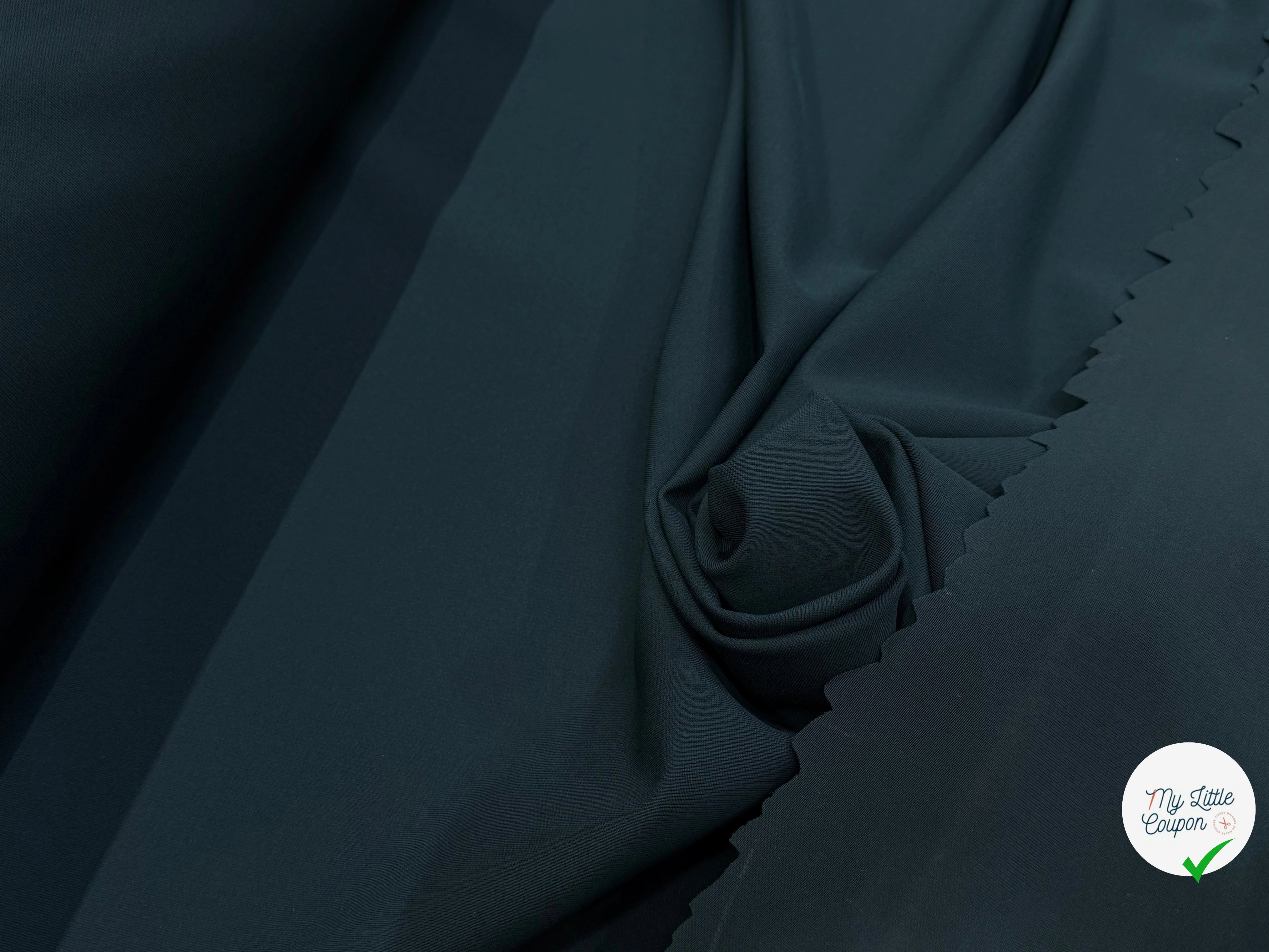 MAILLE VISCOSE SEMI-LOURDE ULTRA STRETCH VERT SAPIN - My Little Coupon