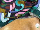MAILLE VISCOSE STRETCH IMPRIMÉ ALPHABET MULTICOLORE - My Little Coupon