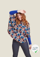 MAILLE VISCOSE STRETCH IMPRIMÉ MOTIF ANNÉES 70 - My Little Coupon
