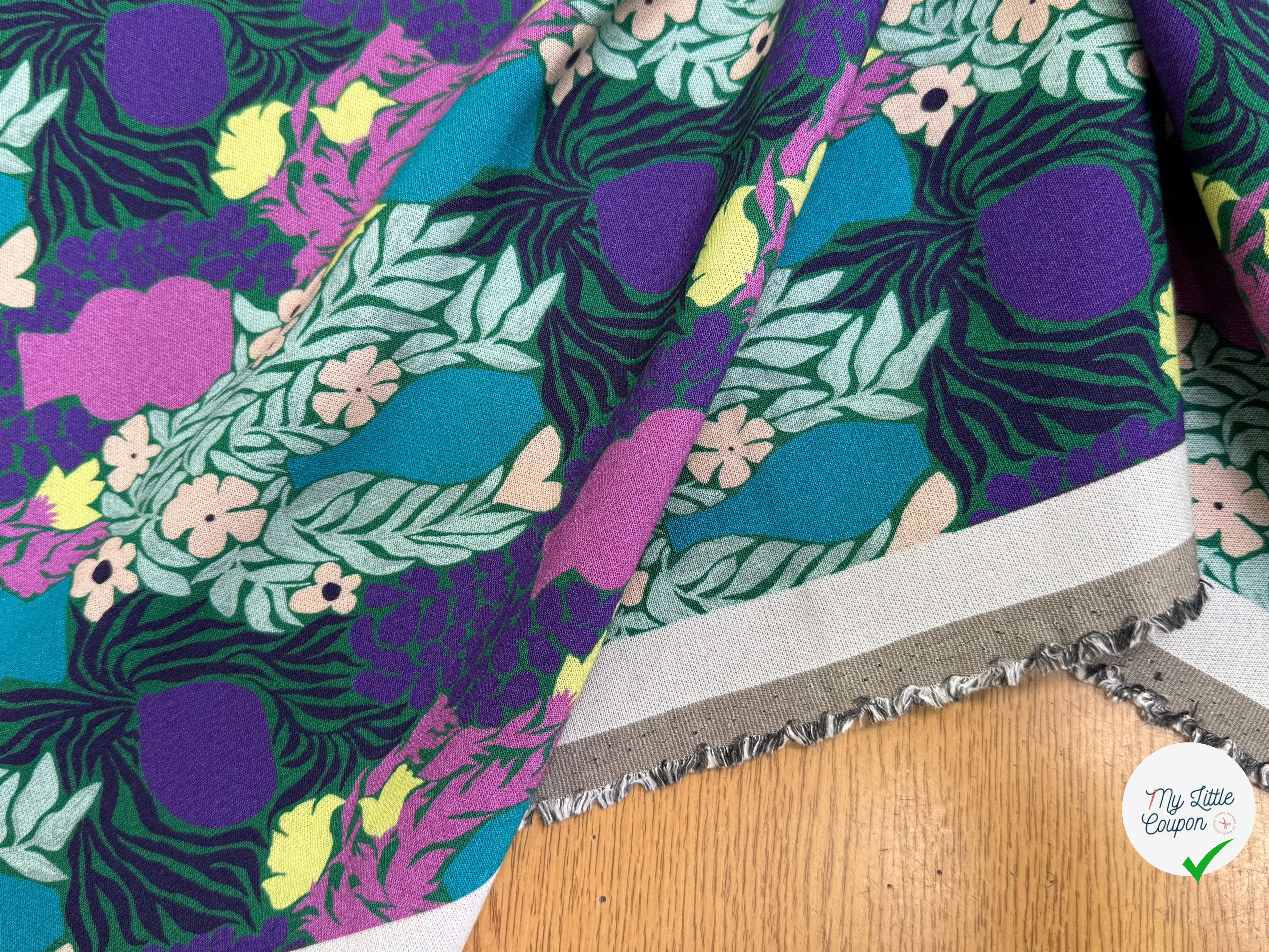 MAILLE VISCOSE STRETCH IMPRIMÉ VASES ET FEUILLAGES ESPRIT MATISSE - My Little Coupon