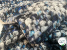 MANTEAU BOUCLETTE STRUCTURE MAILLE CHINÉ MULTICOLORE TENDANCE BLEU - My Little Coupon - tissu - coudre
