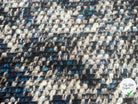 MANTEAU BOUCLETTE STRUCTURE MAILLE CHINÉ MULTICOLORE TENDANCE BLEU - My Little Coupon - tissu - coudre