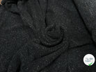 MANTEAU CHENILLE NOIR CHINÉ TRICOT - My Little Coupon