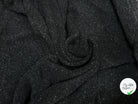 MANTEAU CHENILLE NOIR CHINÉ TRICOT - My Little Coupon