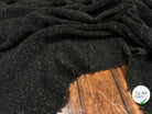 MANTEAU CHENILLE NOIR CHINÉ TRICOT - My Little Coupon