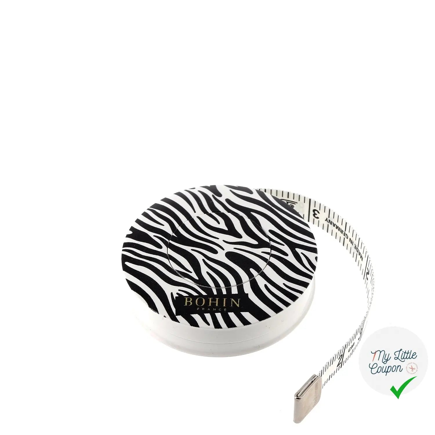 METRE ENROULEUR 150 CM MODELE ZEBRE - COLLECTION SAUVAGE - My Little Coupon