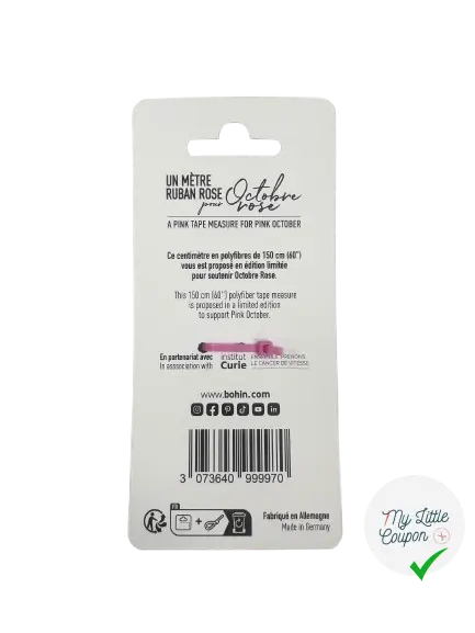 MÈTRE RUBAN ROSE - OCTOBRE ROSE - My Little Coupon