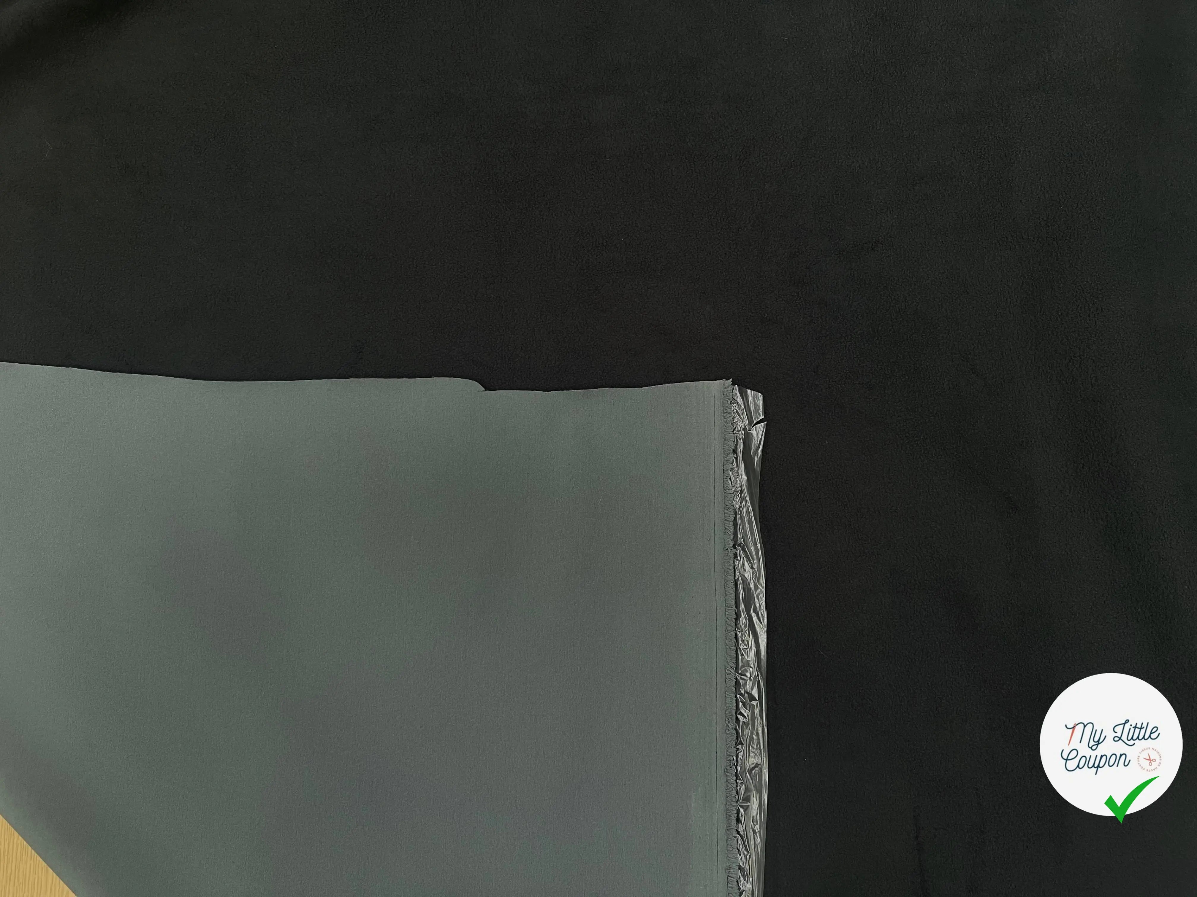 MICROPOLAIRE CONTRECOLLÉ OEKOTEX KC DARK SHADOW/NOIR - My Little Coupon