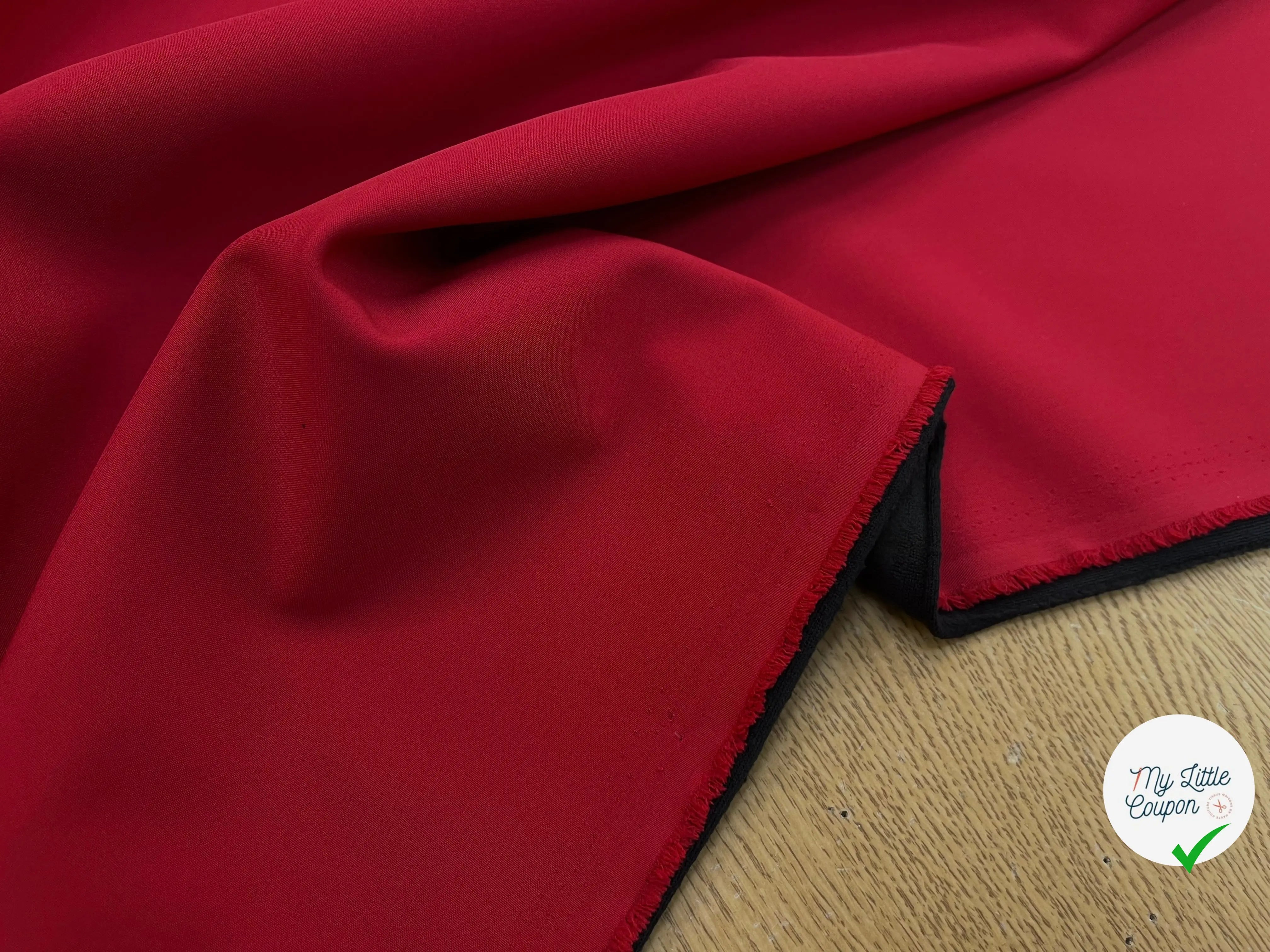 MICROPOLAIRE CONTRECOLLÉ OEKOTEX KC ROUGE/NOIR - My Little Coupon