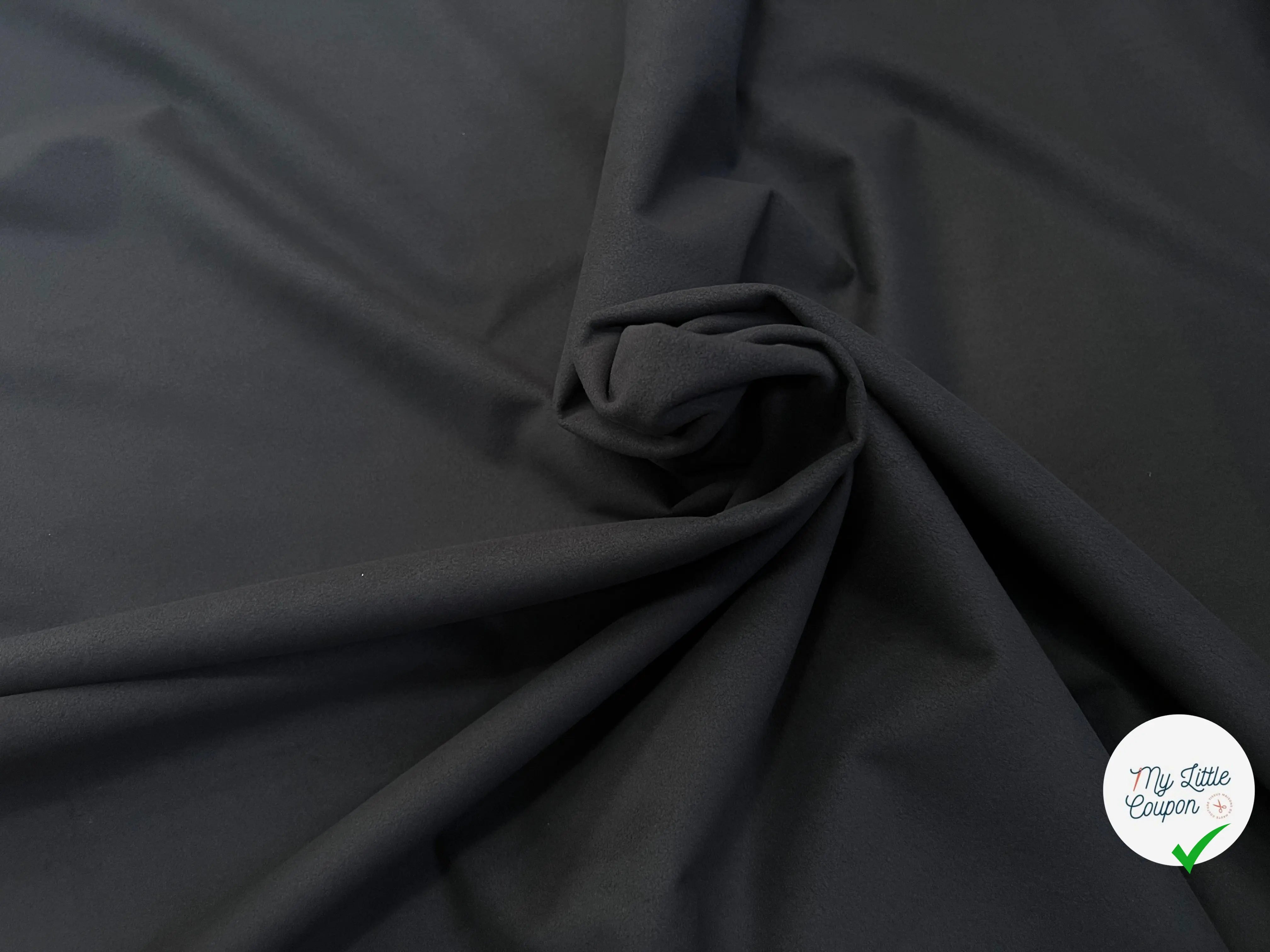 MICROPOLAIRE CONTRECOLLÉE OEKOTEX KC NOIR - My Little Coupon