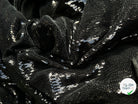 MINI SEQUIN NOIR STRUCTURE DENSE - coupon de 2 mètres 50 - My Little Coupon - tissu - coudre