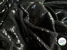 MINI SEQUIN NOIR STRUCTURE DENSE - coupon de 2 mètres 50 - My Little Coupon - tissu - coudre