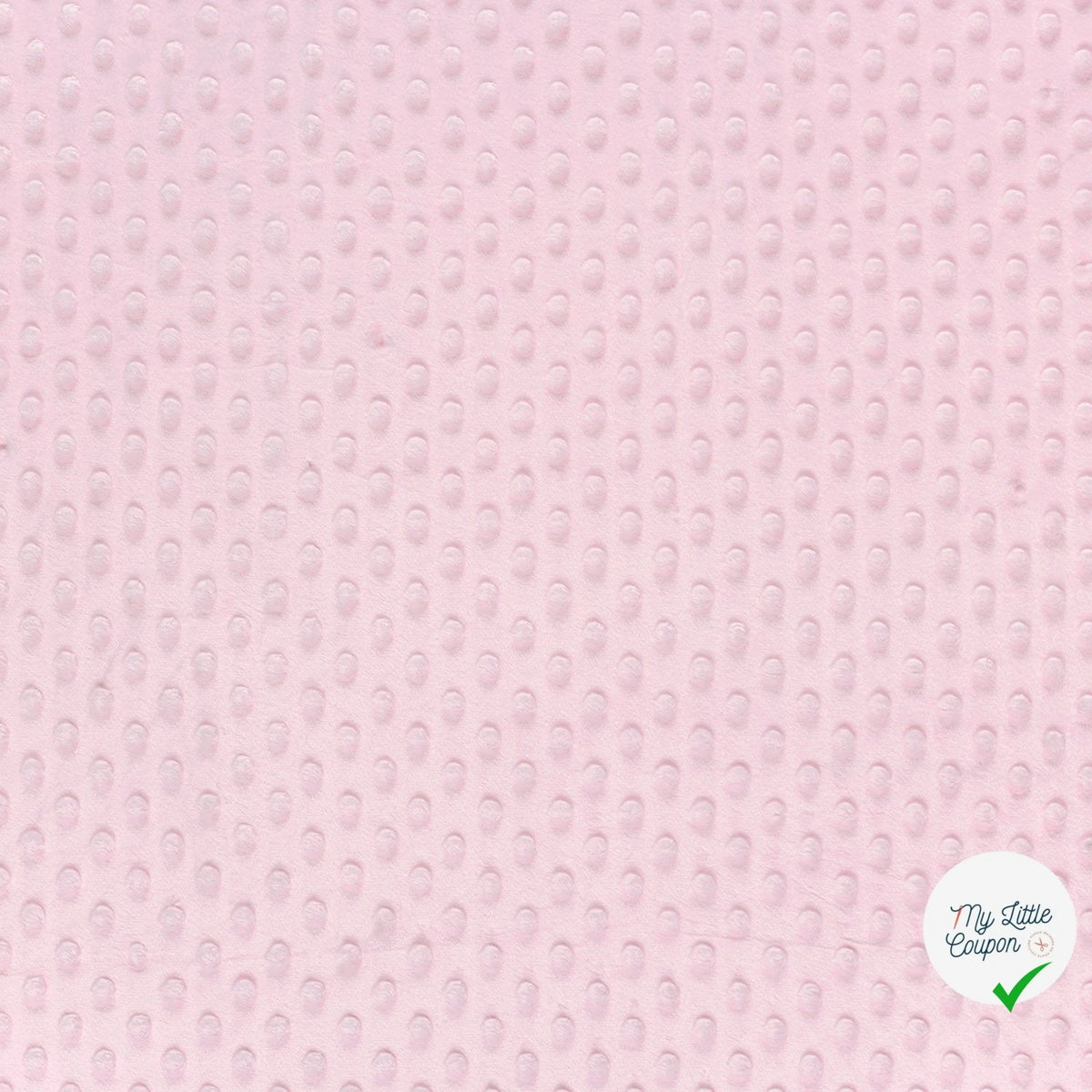 MINKY À POIS DOUX ROSE DRAGÉE - My Little Coupon