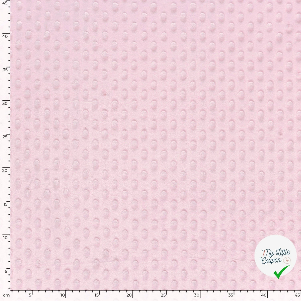 MINKY À POIS DOUX ROSE DRAGÉE - My Little Coupon