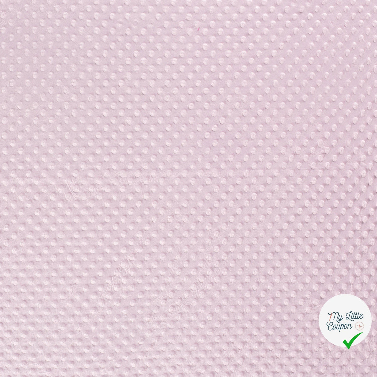 MINKY À POIS DOUX ROSE PÂLE - My Little Coupon