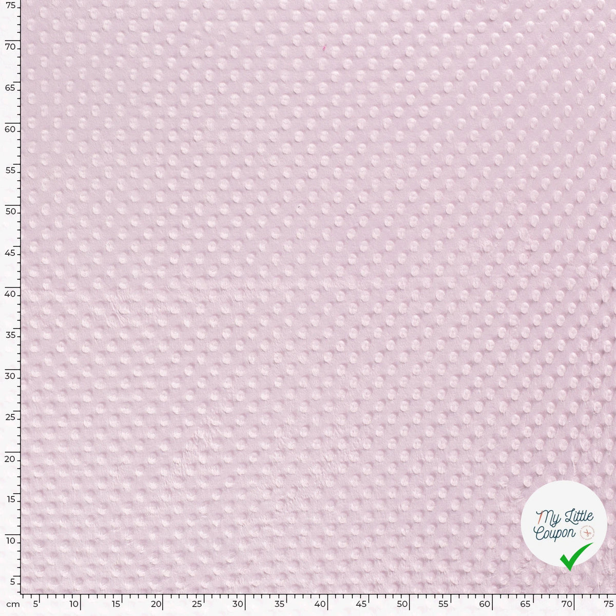 MINKY À POIS DOUX ROSE PÂLE - My Little Coupon