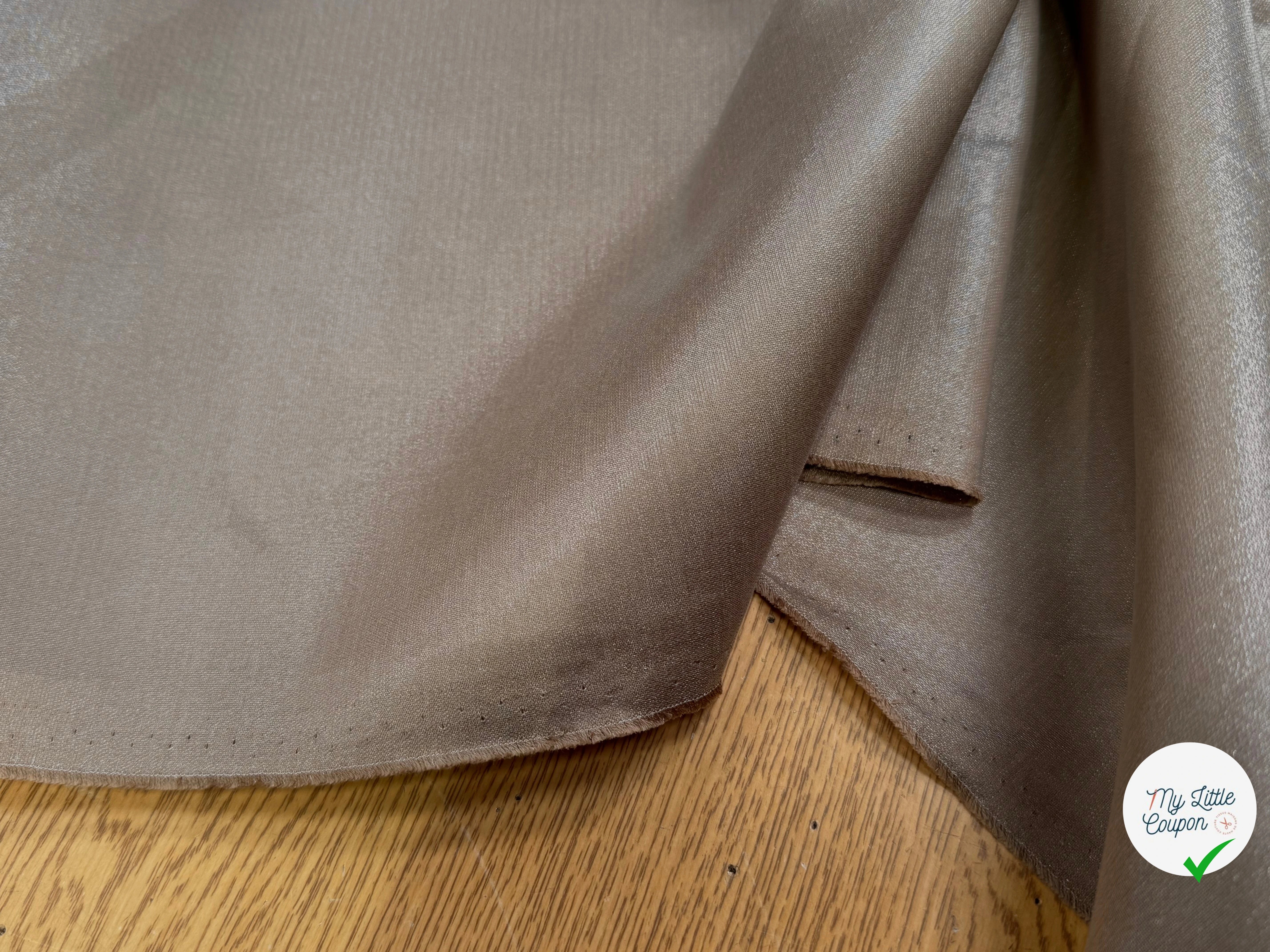 MOIRE BEIGE COTON MÉTAL - My Little Coupon