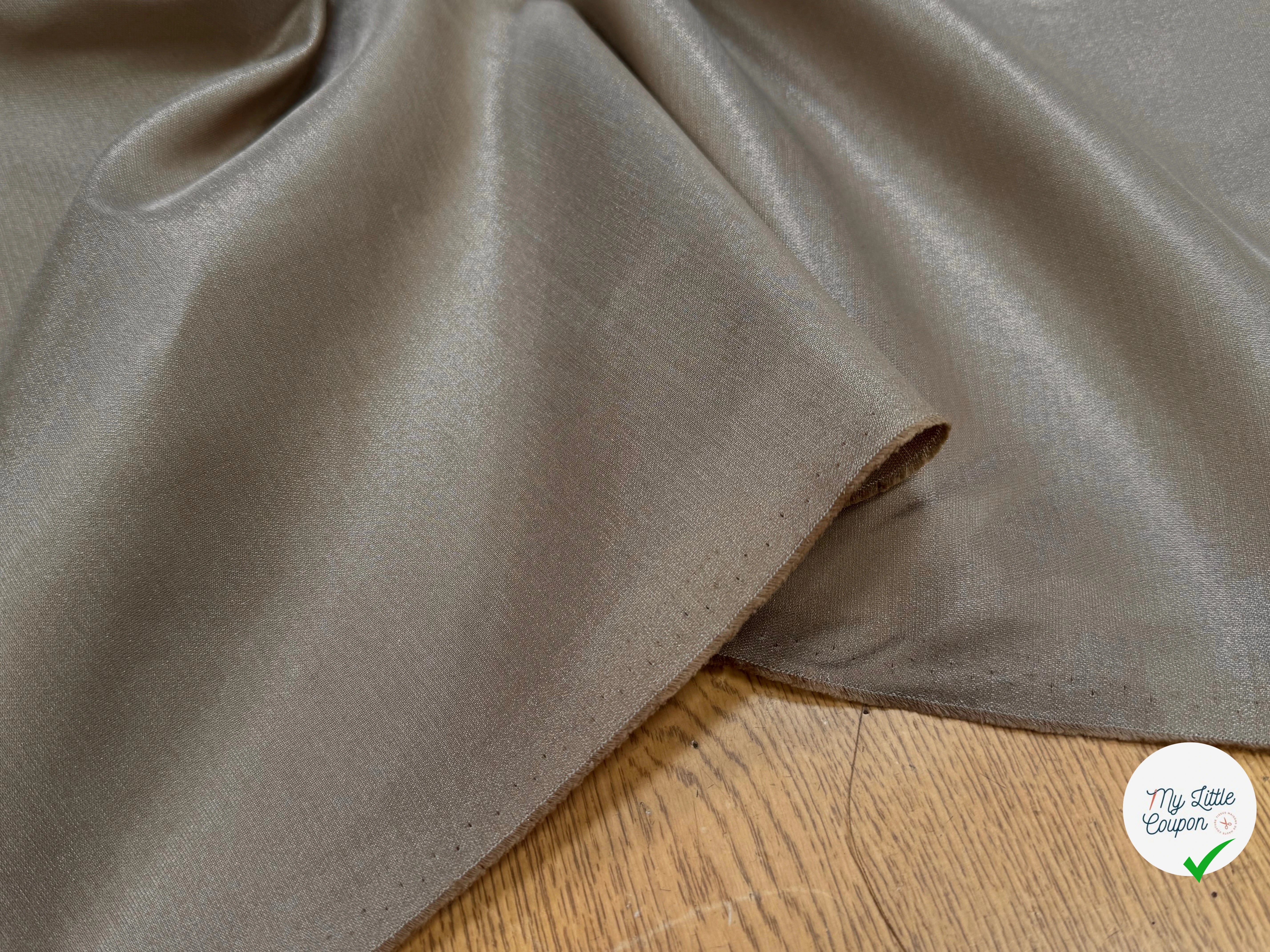 MOIRE BEIGE COTON MÉTAL - My Little Coupon