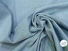 MOLLETON GRATTÉ TOUT DOUX 100% COTON BLEU AQUA GRANDE LAIZE - My Little Coupon