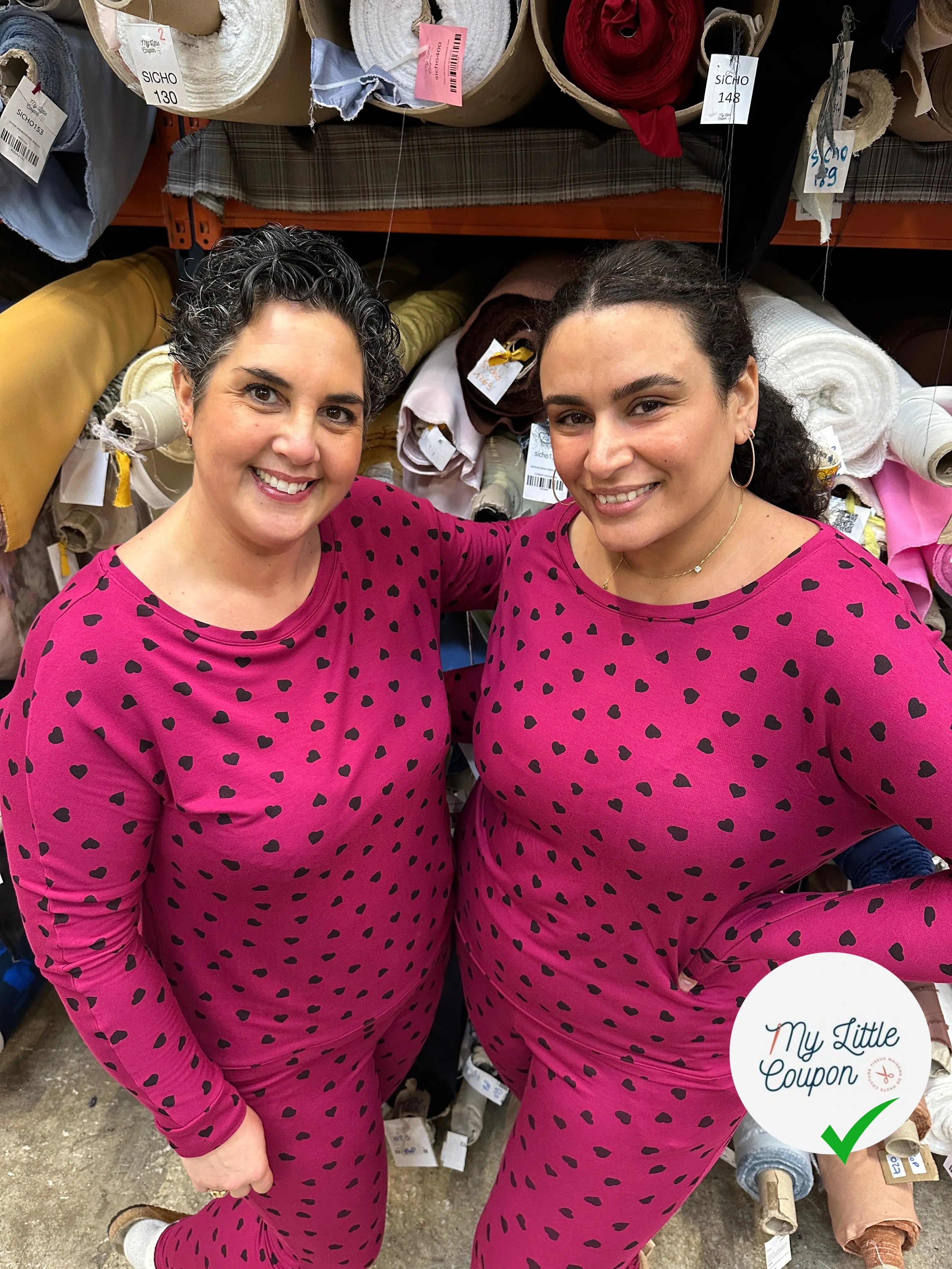 MOLLETON LÉGER VISCOSE STRIÉ AUBERGINE FUCHSIA AMOUREUX MLC INTERN