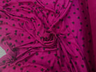 MOLLETON LÉGER VISCOSE STRIÉ AUBERGINE FUCHSIA AMOUREUX MLC INTERN