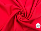 MOLLETON SWEAT COTON ROUGE VERMILLON - My Little Coupon - tissu - coudre