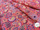 MOUSSELINE BANDANABSTRAIT AMBIANCE ROUGE - My Little Coupon