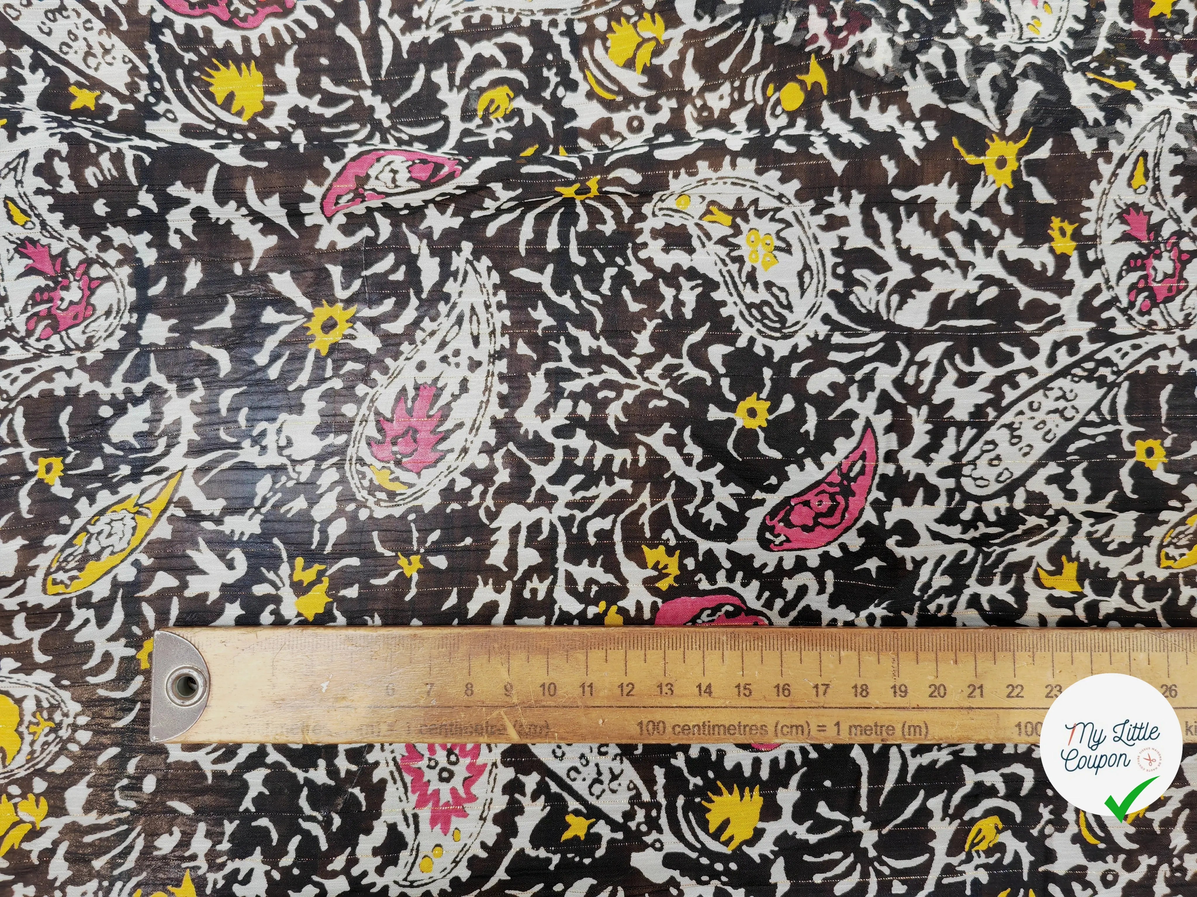 MOUSSELINE BANDANAZTEQUE FOND NOIR - My Little Coupon