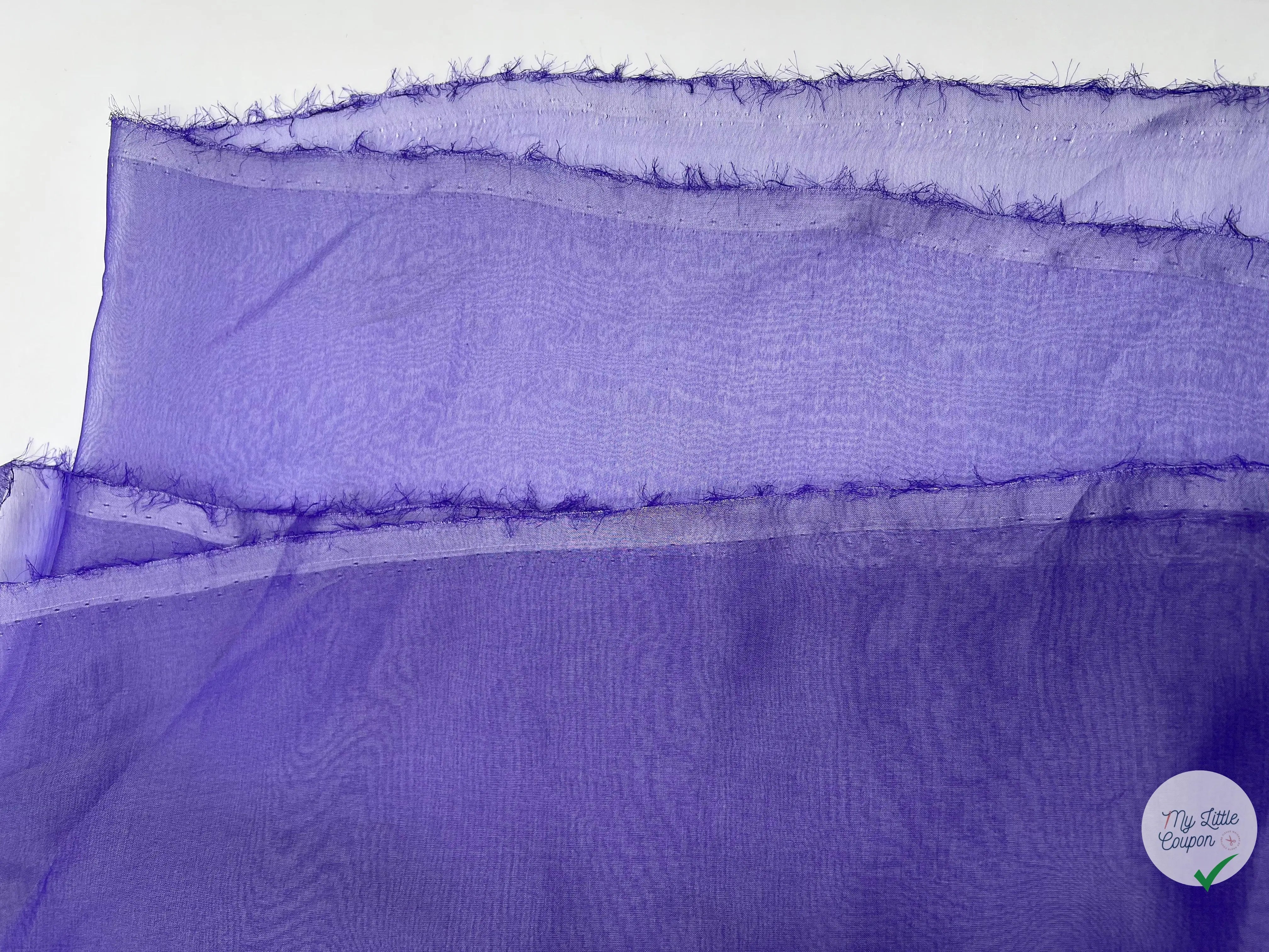 MOUSSELINE CHANGEANTE MAUVE - My Little Coupon - tissu - coudre