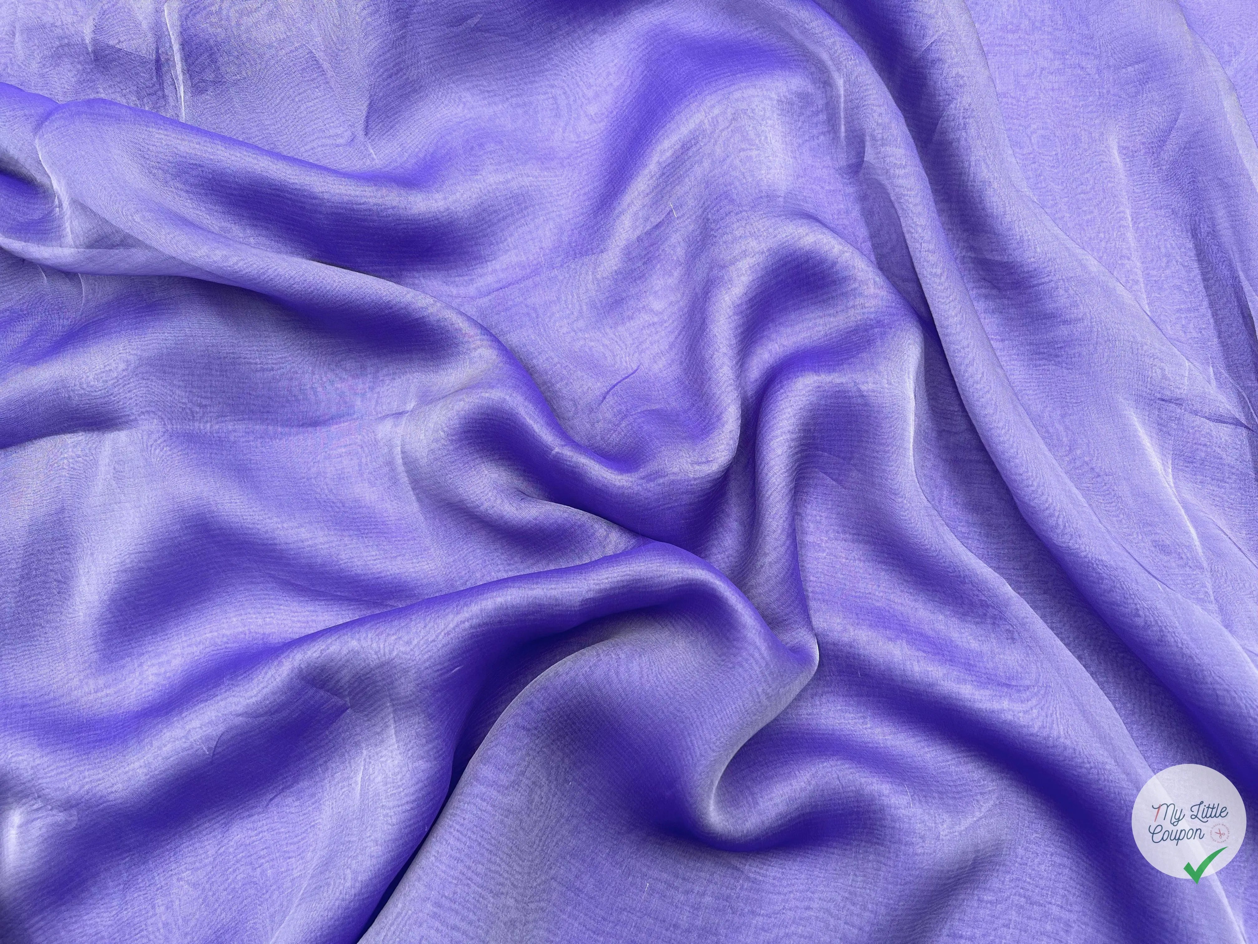 MOUSSELINE CHANGEANTE MAUVE - My Little Coupon - tissu - coudre