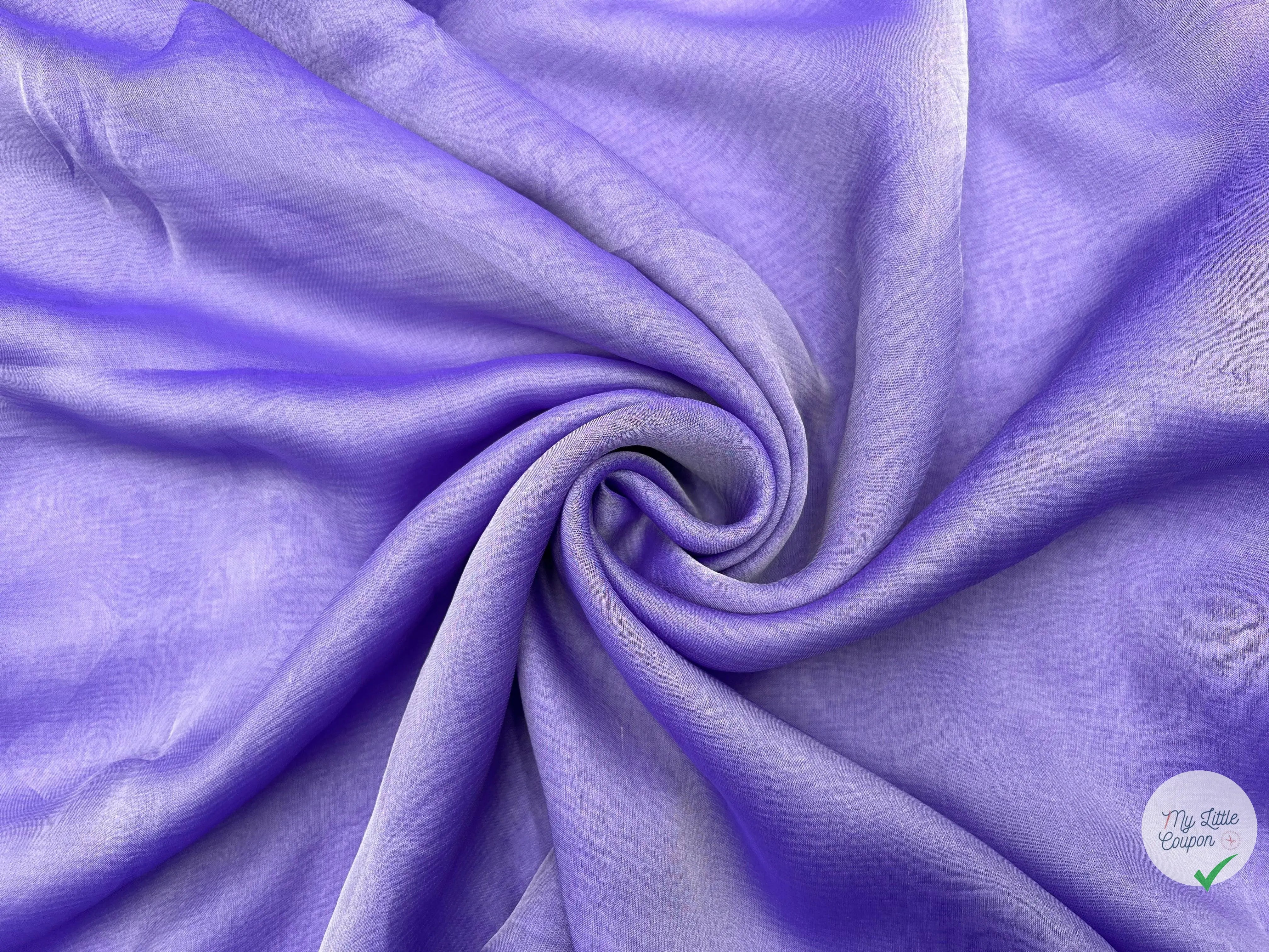 MOUSSELINE CHANGEANTE MAUVE - My Little Coupon - tissu - coudre