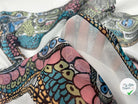 MOUSSELINE DE SOIE IMPRIMÉ SNAKE MULTICOLORE VARIÉTÉ GREEN - My Little Coupon - tissu - coudre