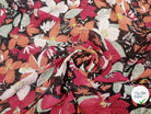 MOUSSELINE HIBISCUS BORDEAUX & ORANGE - My Little Coupon