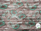 MOUSSELINE MOTIF BANDANA CHÂTAIGNE & ÉMERAUDE - My Little Coupon