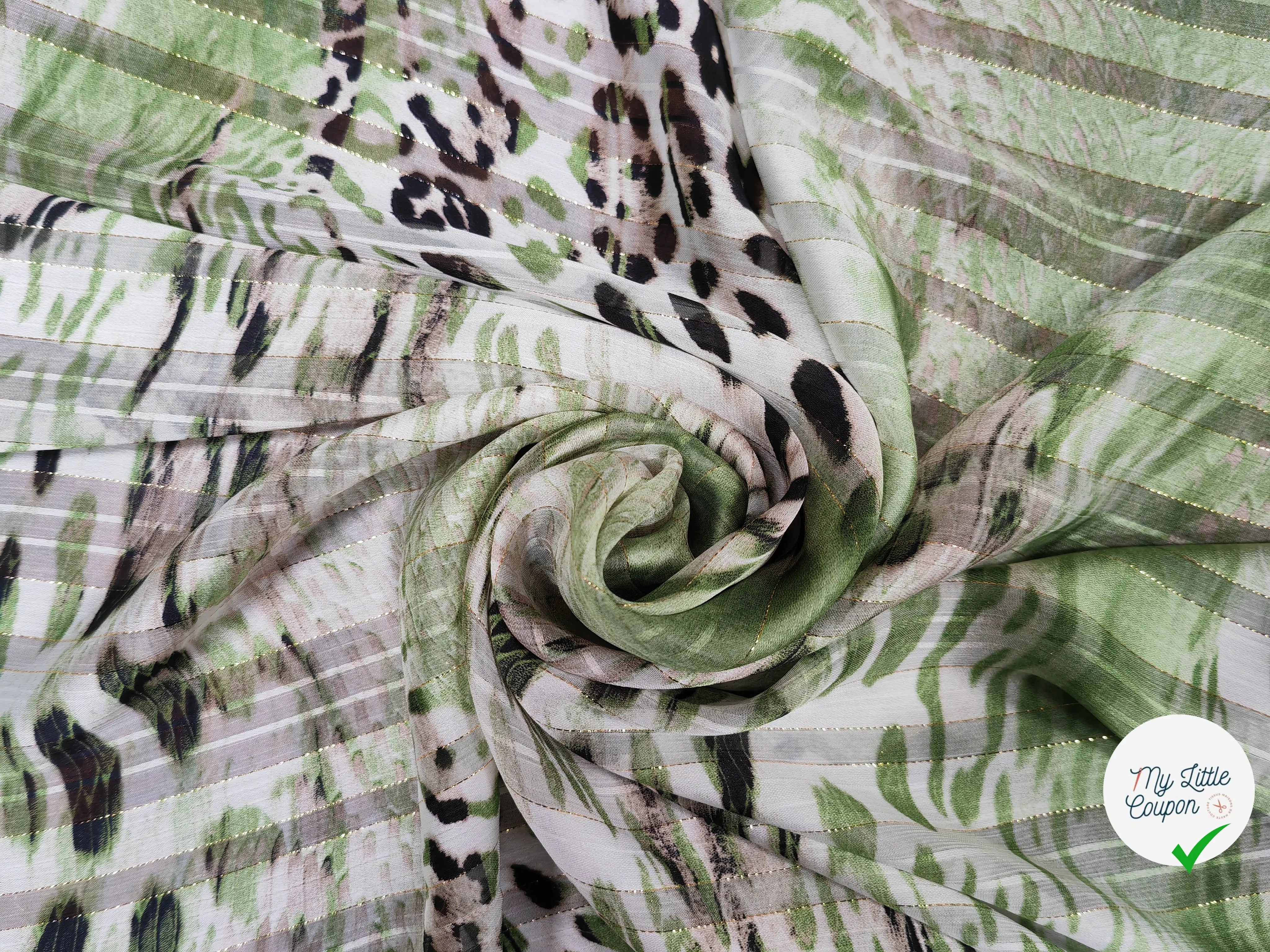 MOUSSELINE OSLOW LEOPARD VERT - My Little Coupon