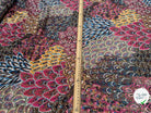 MOUSSELINE YORYU SATIN STRIPE PRINT FUSHIA BLUE&ORANGE - My Little Coupon