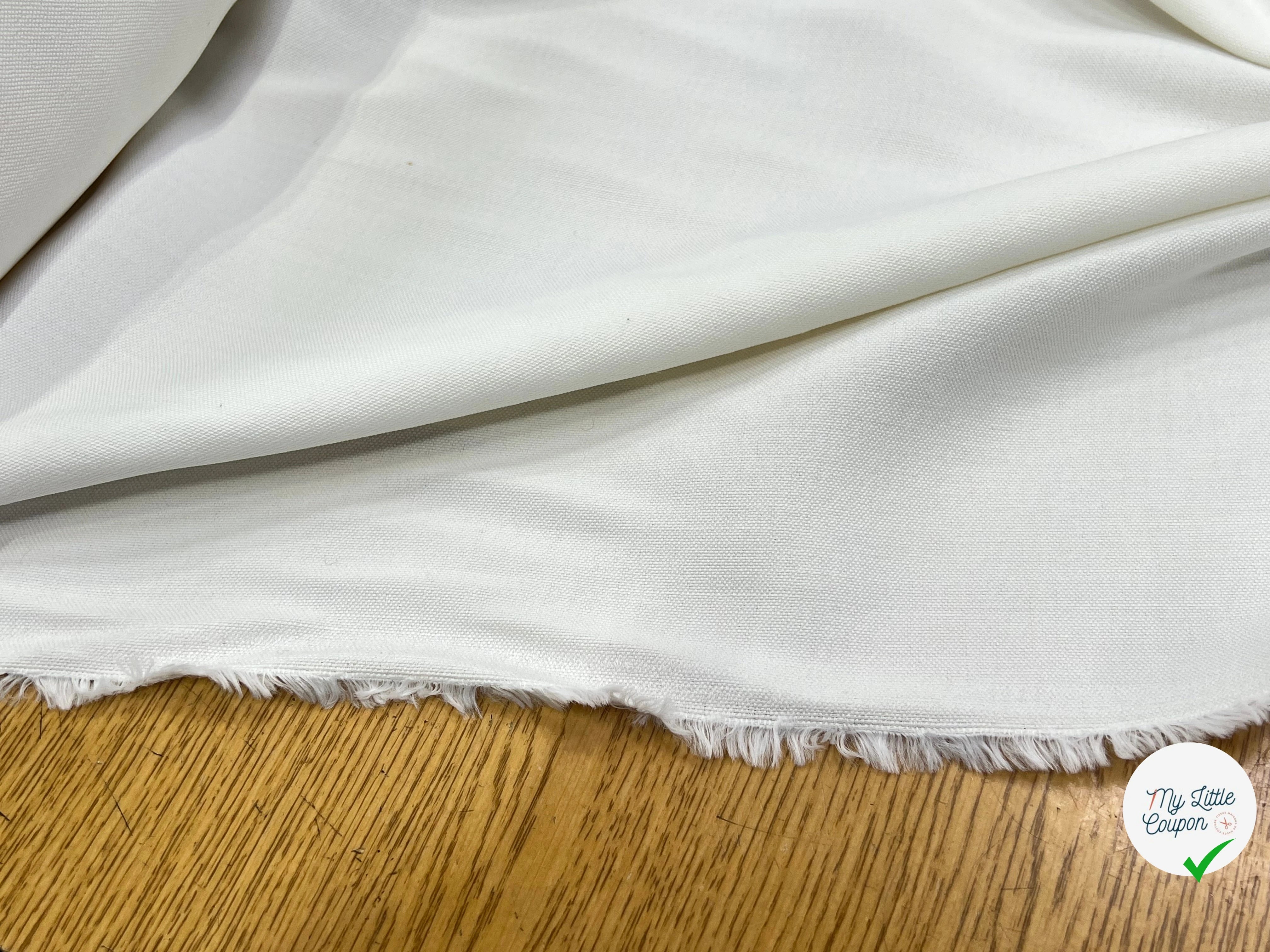 NATTÉ DE COTON FLUIDE STRETCH BLANC - My Little Coupon