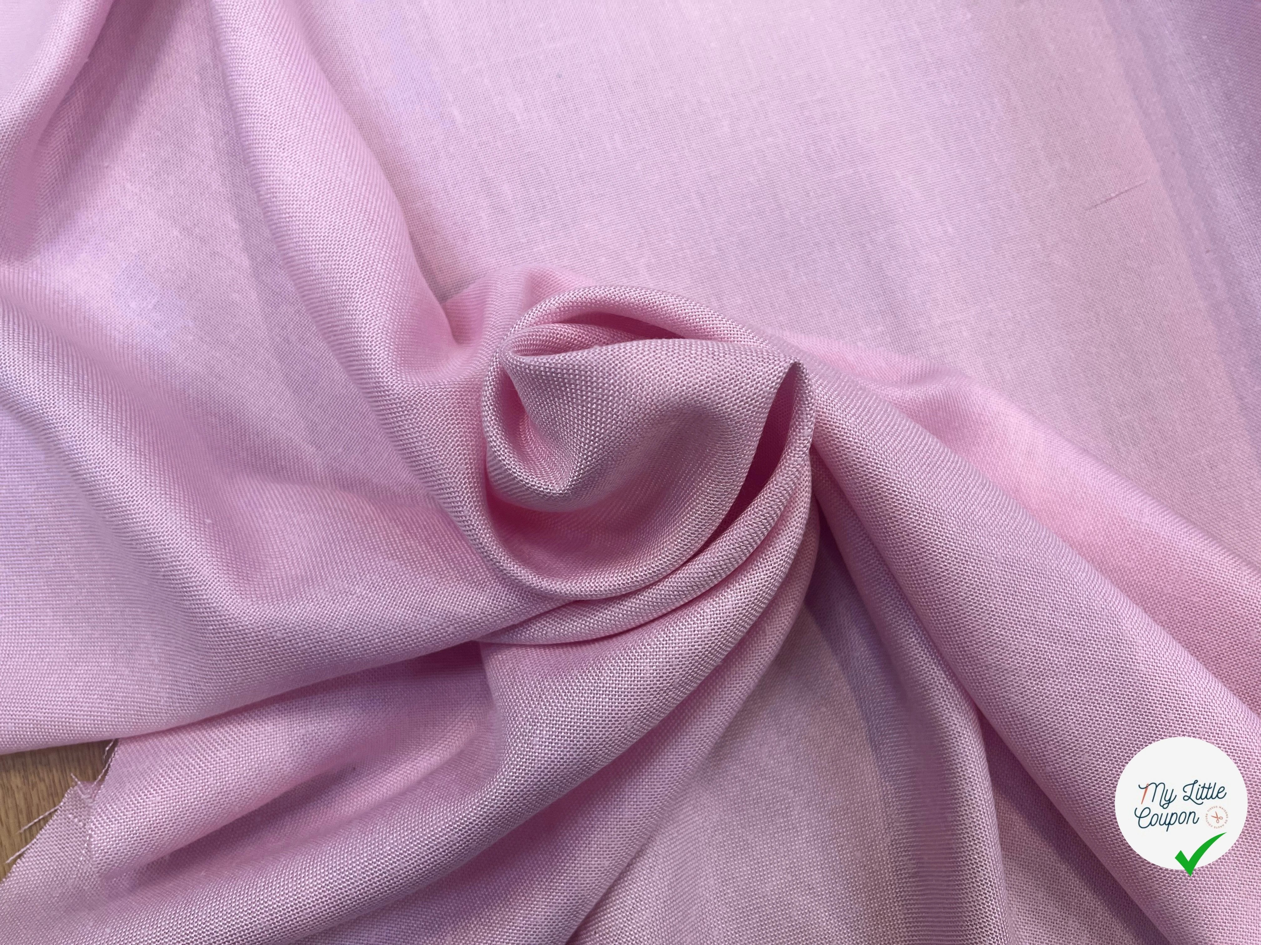 NATTE VISCOSE CANEVAS PLAGE DE SABLE ROSE - My Little Coupon