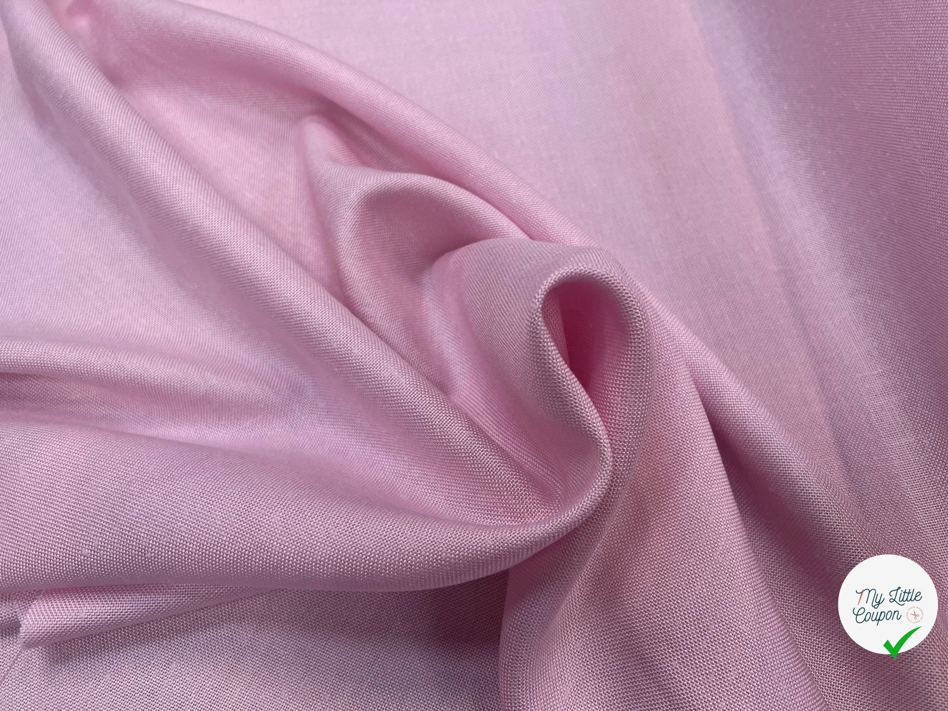 NATTE VISCOSE CANEVAS PLAGE DE SABLE ROSE - My Little Coupon