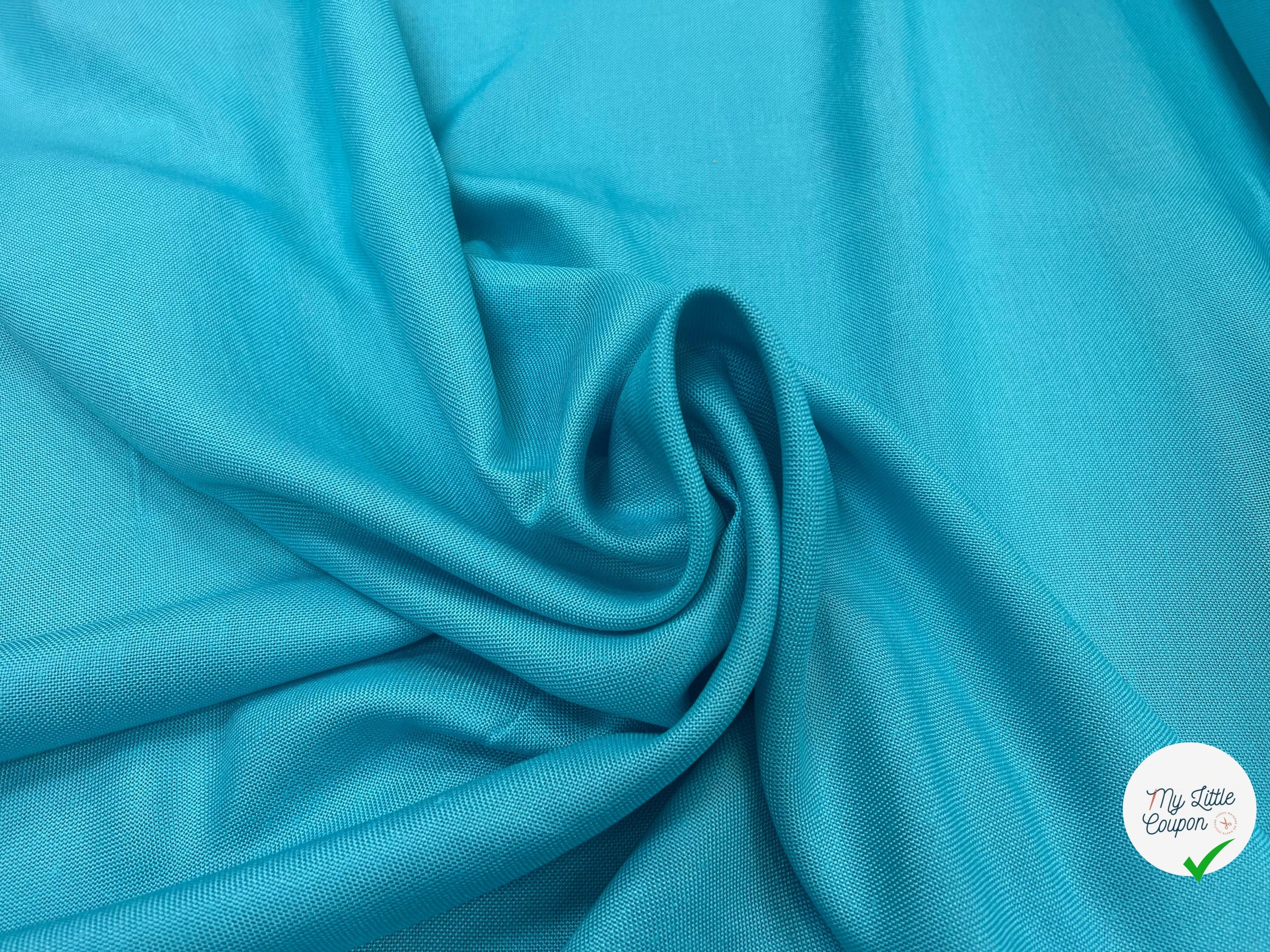 NATTE VISCOSE CANEVAS TURQUOISE - My Little Coupon