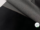 NÉOPRÈNE OTTOMAN CONTRECOLLÉ NOIR DOUBLE FACE - coupon de tissu de 3 mètres - My Little Coupon - tissu - coudre