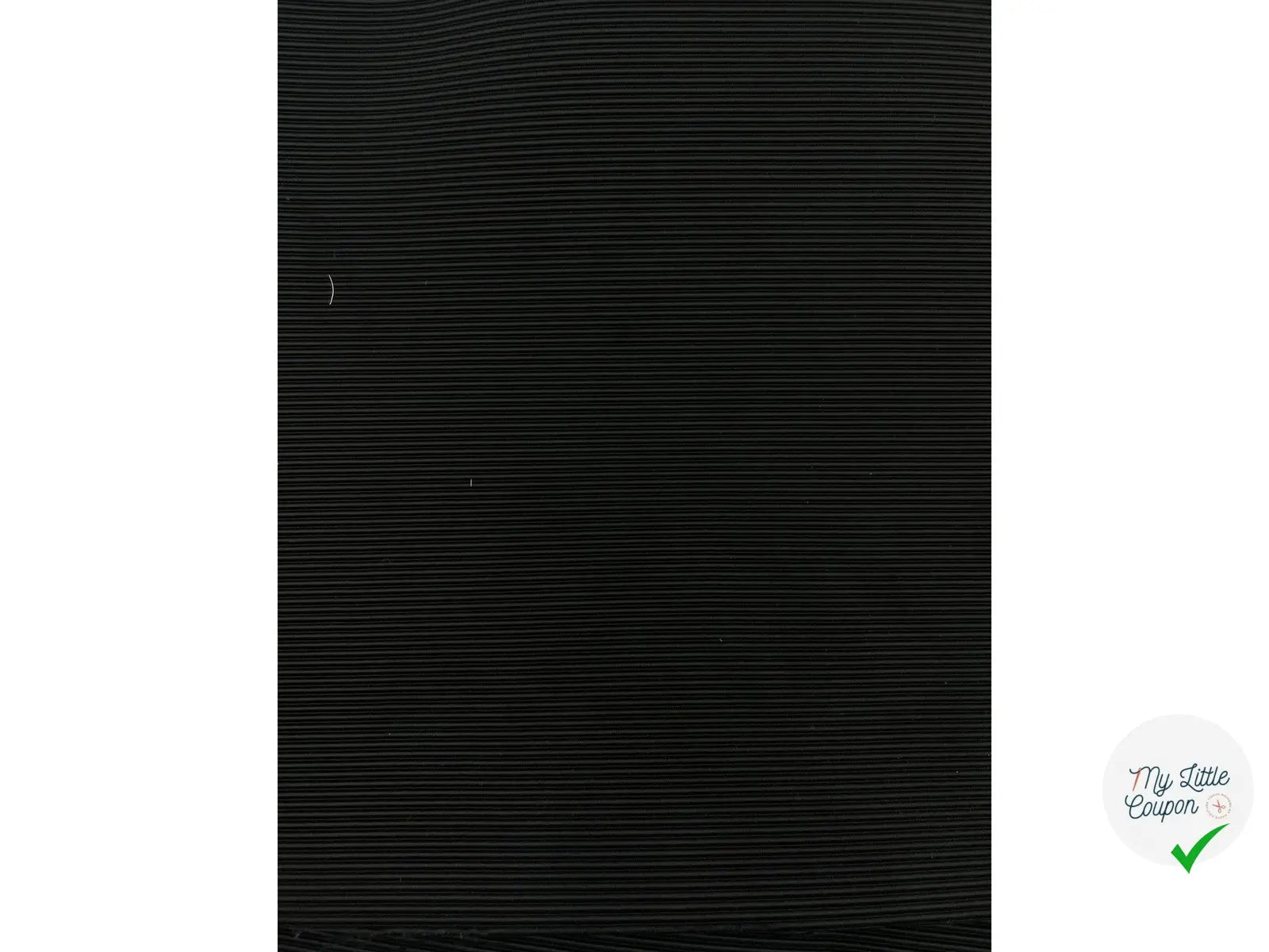 NÉOPRÈNE OTTOMAN CONTRECOLLÉ NOIR DOUBLE FACE - coupon de tissu de 3 mètres - My Little Coupon - tissu - coudre