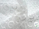 ORGANZA BRODÉ DE DUO CERCLES ET LOSANGES - My Little Coupon - tissu - coudre