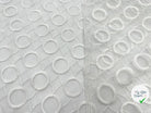 ORGANZA BRODÉ DE DUO CERCLES ET LOSANGES - My Little Coupon - tissu - coudre