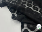 ORGANZA BRODÉ RUCHES CÉLESTE NOIR - My Little Coupon - tissu - coudre