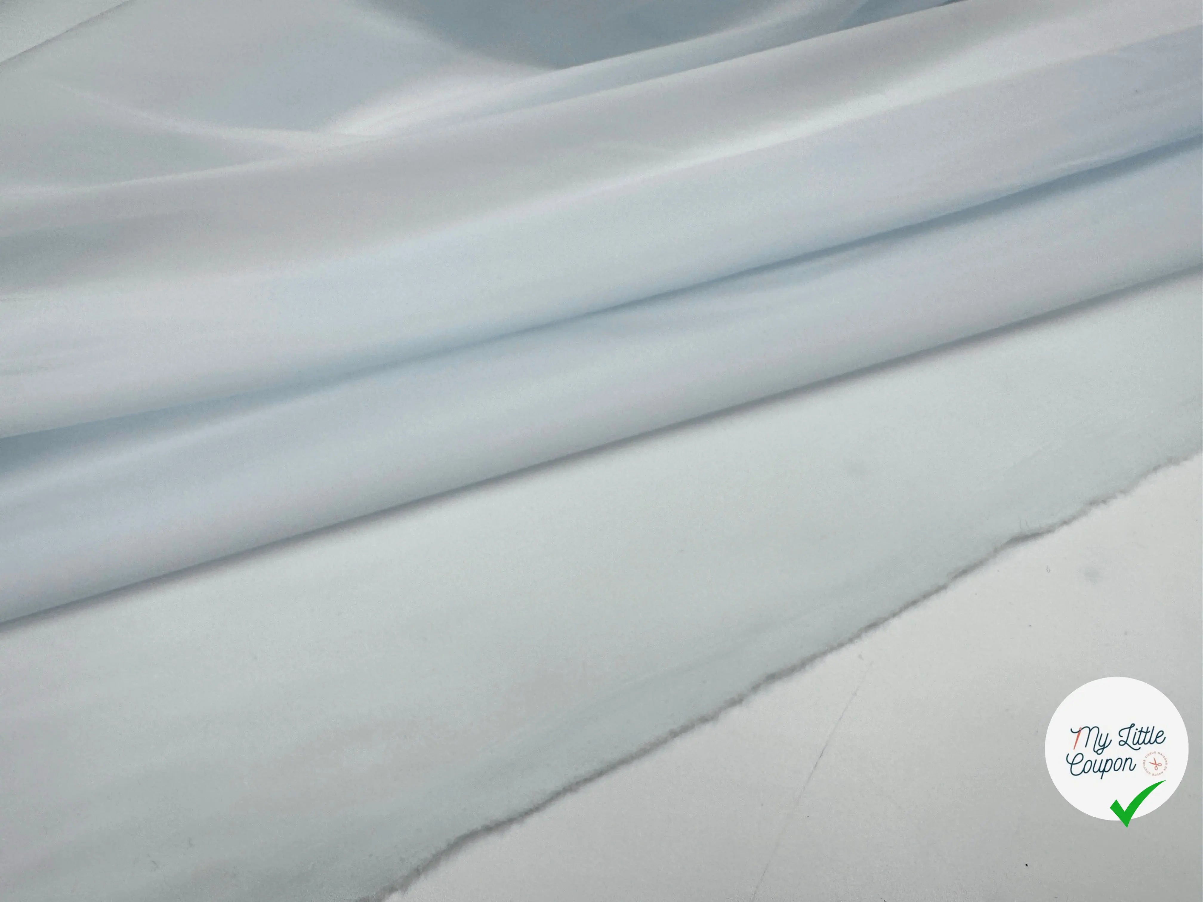 ORGANZA DE SOIE BLANC BLEUTÉ - My Little Coupon - tissu - coudre