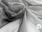 ORGANZA DE SOIE COULEUR NUAGES DE CENDRES - coupon de tissu de 3 mètres - My Little Coupon - tissu - coudre
