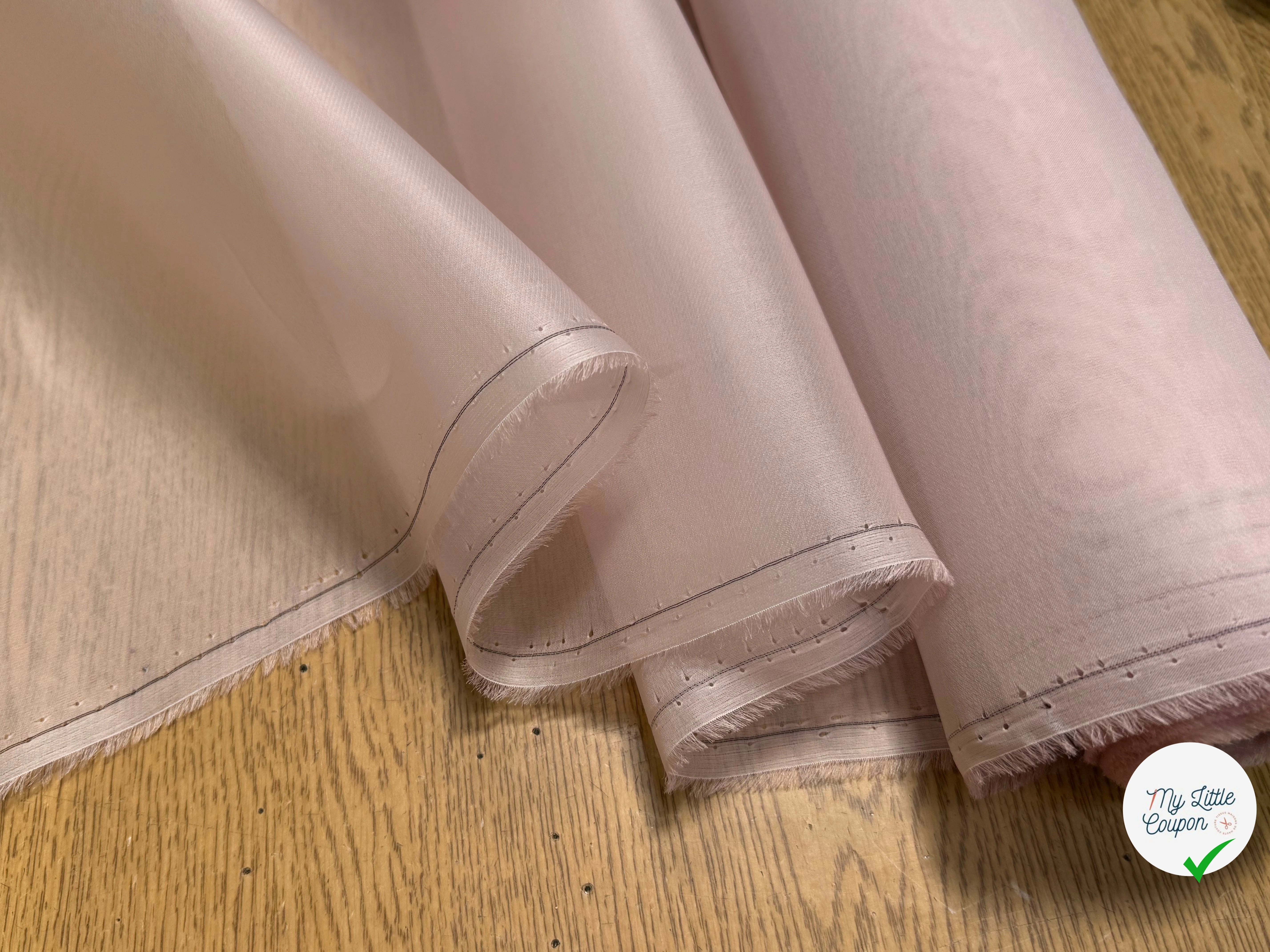 ORGANZA DE SOIE ROSE PALE - My Little Coupon
