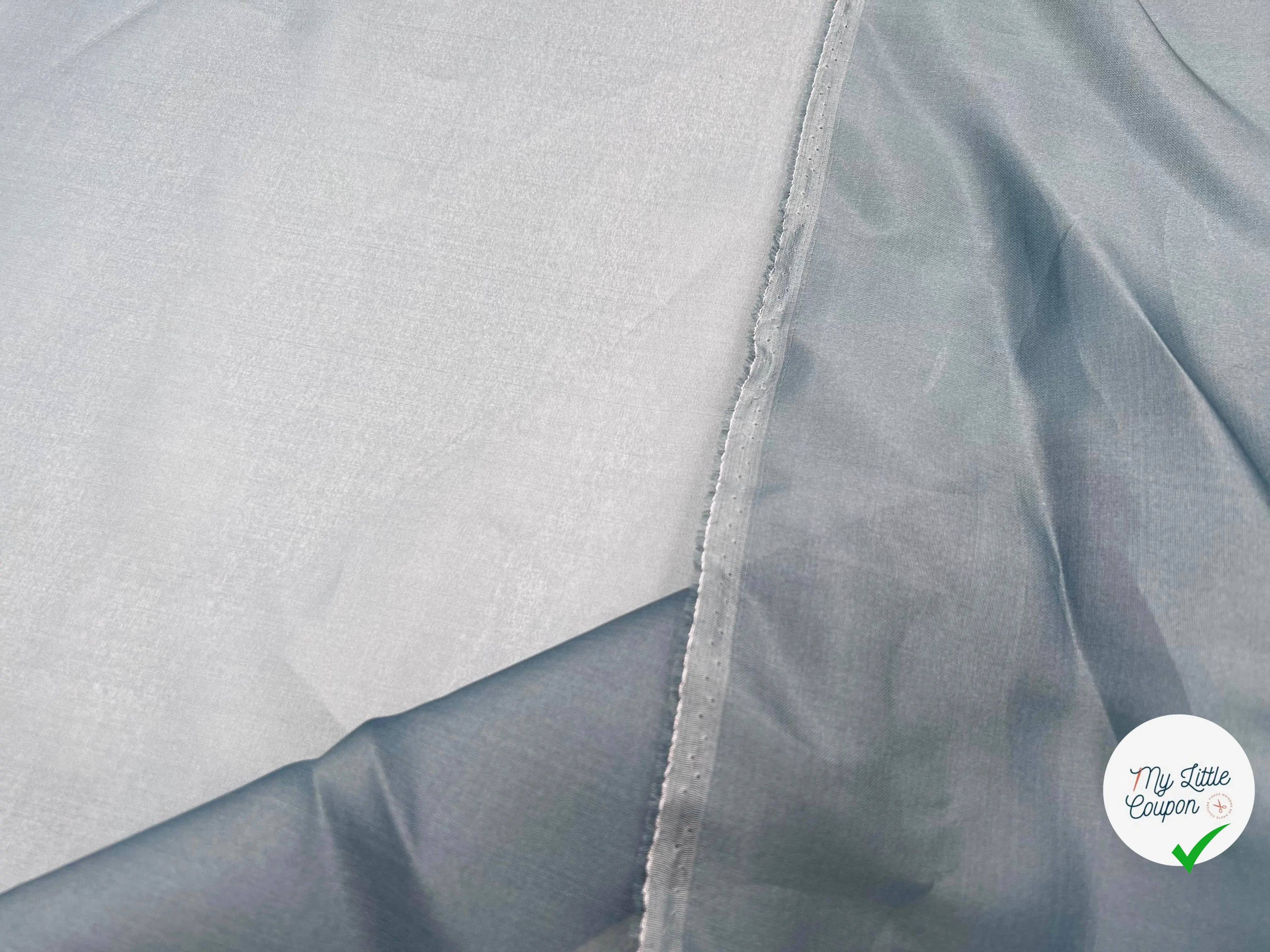 ORGANZA DE SOIE VERT VENITIEN FONCÉ - My Little Coupon - tissu - coudre